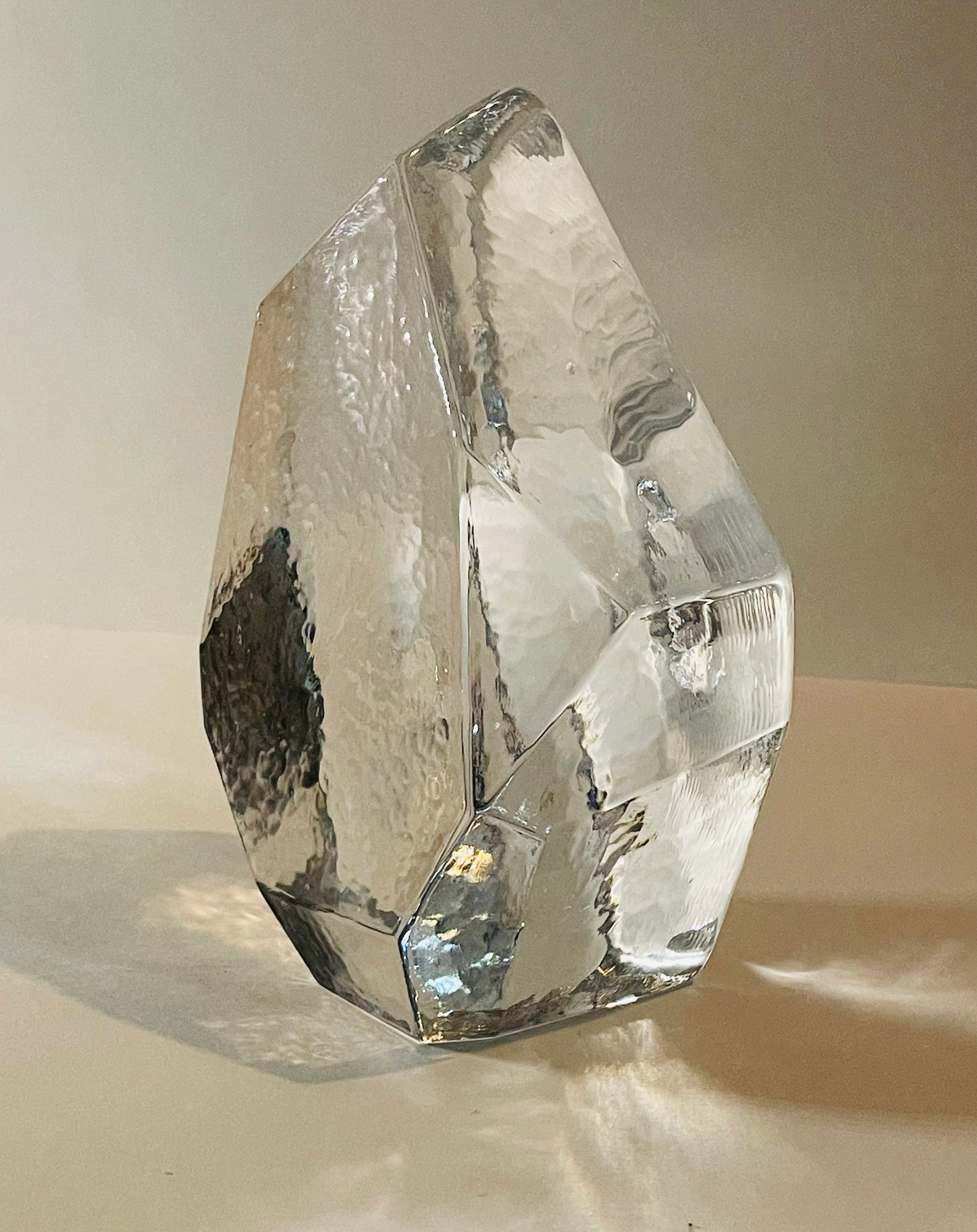 Crystal formation glass sculpture II
